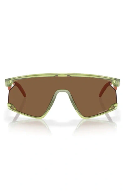 Oakley Bxtr 39mm Prizm™ Wrap Shield Sunglasses In Fern/ Prizm Bronze
