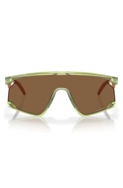 Oakley Bxtr 39mm Prizm™ Wrap Shield Sunglasses In Fern/prizm Bronze