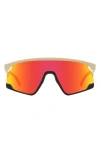 Oakley Bxtr 39mm Prizm™ Wrap Shield Sunglasses In Ruby