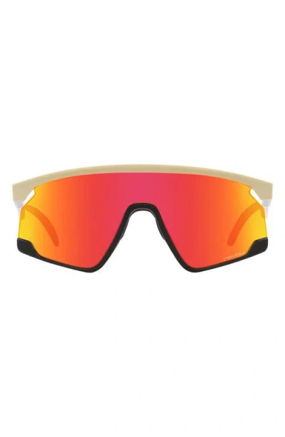 Oakley Bxtr 39mm Prizm™ Wrap Shield Sunglasses In Ruby