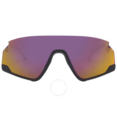 Oakley Bxtr Prizm Road Mirrored Shield Men's Sunglasses Oo9280 928002 139 In White