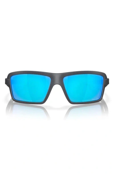 Oakley Cables 63mm Prizm™ Oversize Rectangular Sunglasses In Sapphire