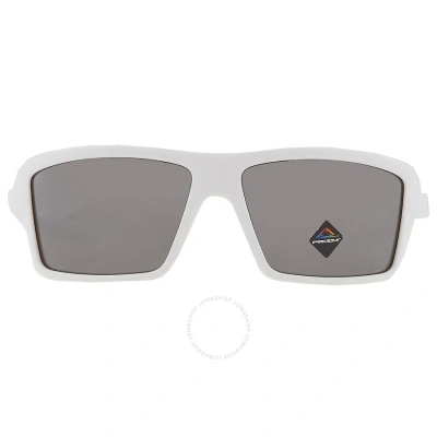 Oakley Cables Prizm Black Polarized Wrap Men's Sunglasses Oo9129 912914 63 In Black / White