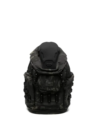 Oakley Camouflage-print Multi-pocket Backpack In Black