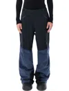 Oakley Black Flat Front Pants In Blue