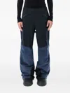 Oakley Black Flat Front Pants In Blue