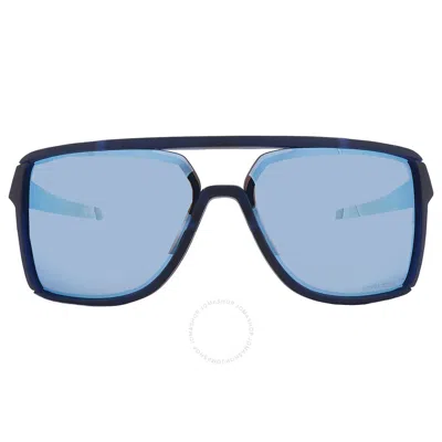 Oakley Castel Prizm Deep Water Polarized Rectangular Men's Sunglasses Oo9147 914706 63 In Blue