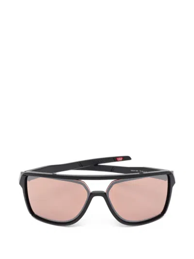 Pre-owned Oakley Castel Square-frame Sunglasses In Black