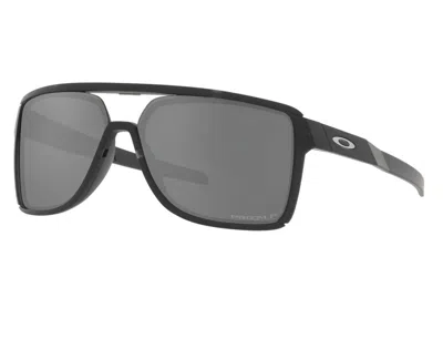 Pre-owned Oakley Castle Sunglasses - Matte Black Ink W/prizm Black Polarized - 2024
