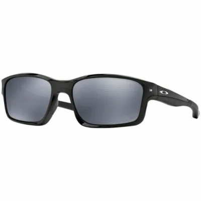 Pre-owned Oakley Chainlink Sunglasses W/black Iridium Mirrored Polarized Lens Oo9247 09