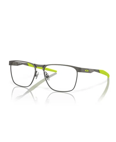 Oakley Kids' Child Flip Kick Rectangle Youth Fit Eyeglasses, Oy3003 In Metallic
