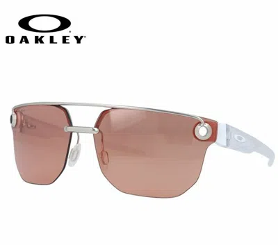Pre-owned Oakley Chrystl Sunglasses Oo4136-0267 Prizum Berry Heptagon 67□18-128 Eyewear In Red