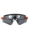 Oakley Clear Terrazzo Rubber Sunglasses In Gray