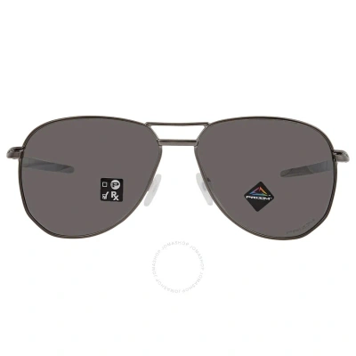 Oakley Contrail Prizm Black Pilot Men's Sunglasses Oo4147 414702 57 In Black / Gun Metal / Gunmetal