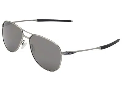Pre-owned Oakley Contrail Ti Polarized Sunglasses Oo6050-0357 Satin Chrome/prizm Black