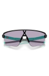 Oakley Corridor 42mm Semirimless Prizm™ Shield Sunglasses In Black Blue