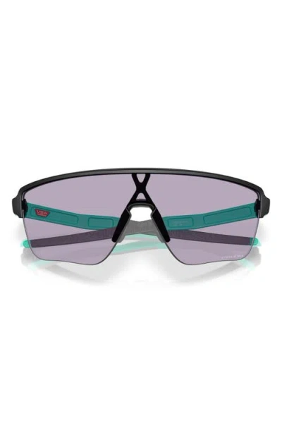 Oakley Corridor 42mm Semirimless Prizm™ Shield Sunglasses In Black Blue