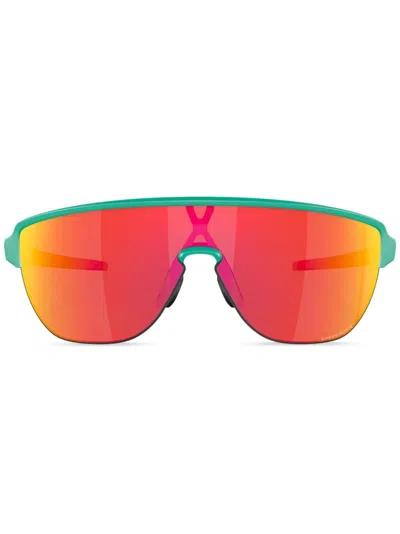 Oakley Corridor Mirrored-lenses Sunglasses In Red