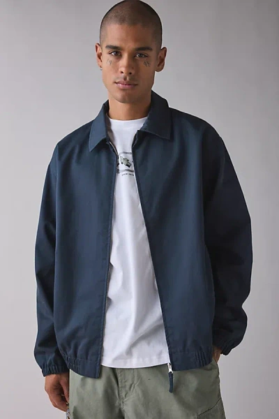 Oakley Cotton Coach Jacket In Graphite, Men's At Urban Outfitters In Blue