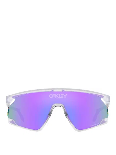 Oakley Womens White Oo9237 Bxtr Rectangle-frame Branded-lens Metal Sunglasses In Black