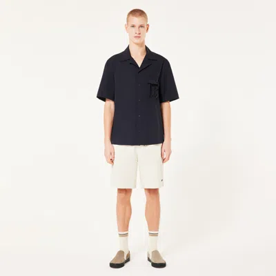 Oakley Cuban Collar Ss Shirt In Black