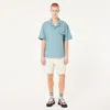 Oakley Cuban Collar Ss Shirt In Pacific