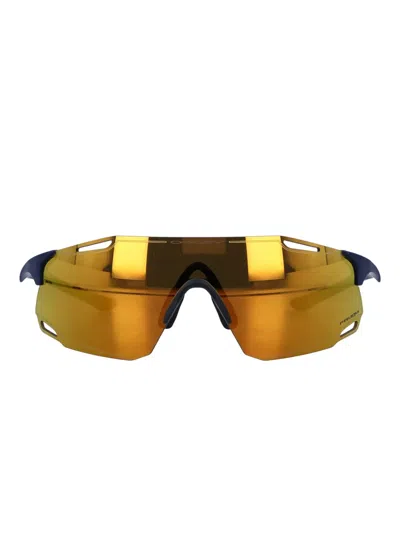 Oakley Cyber Dyno Wraparound Sunglasses In Black