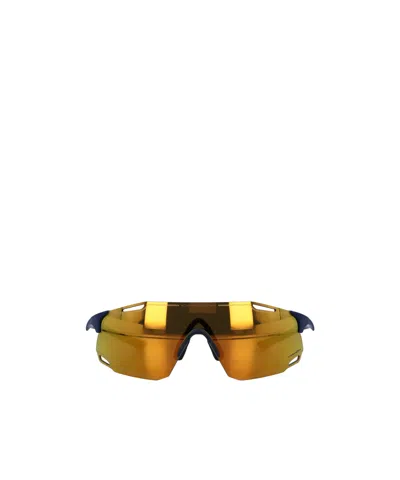 Oakley Cyber Dyno Wraparound Sunglasses In Gold