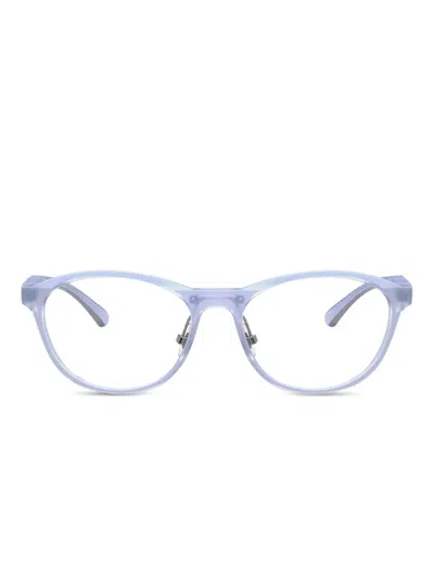 Oakley Draw Up Round-frame Glasses In Blue