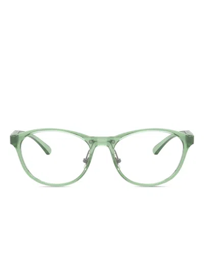 Oakley Draw Up Round-frame Glasses In Green