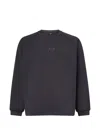 Oakley Drawstring Crew-neck Sweatshirt In Gray
