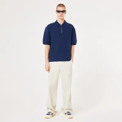 Oakley Driven Zip Polo In Abyss