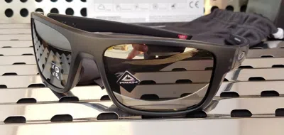Pre-owned Oakley Drop Point 9367-0860 Sunglasses Matte Black W/ Prizm Black Polarized