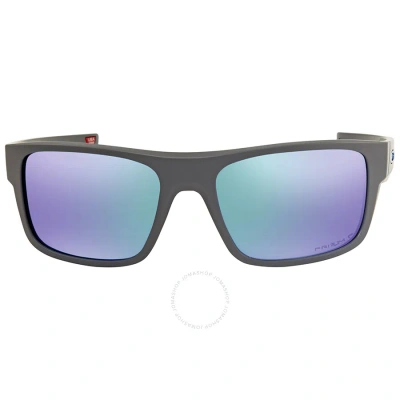 Oakley Drop Point Polarized Prizm Sapphire Wrap Men's Sunglasses Oo9367 936706 60 In Dark / Grey