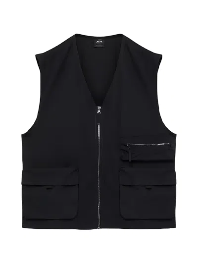 Oakley Echo Rise Zip-up Pocket Vest In Black