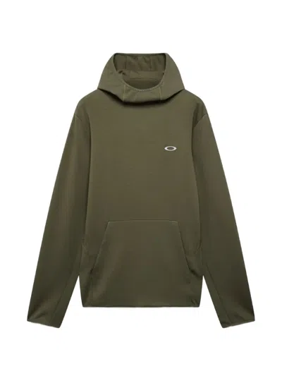 Oakley Edge Force Logo-print Hoodie In Green