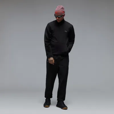 Oakley Edge Force Qtr Zip Sweatshirt In Black