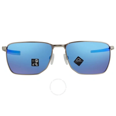 Oakley Ejector Prizm Sapphire Rectangular Men's Sunglasses Oo4142 414204 58 In Chrome