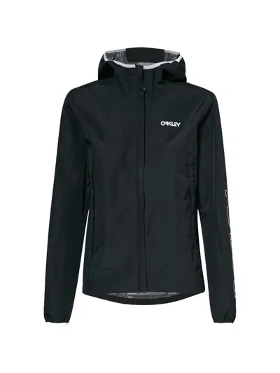 Oakley Elements Shell Hooded Jacket In Black