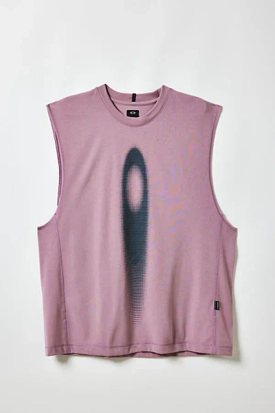 Oakley Ellipse Blur Graphic Tank Top In Toadstool, Men's At Urban Outfitters In Red