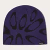 Oakley Mens Deep Amethyst Ellipse Graphic Knitted Beanie In Purple