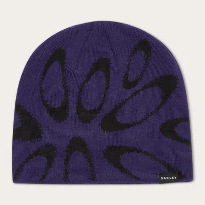 Oakley Ellipse Graphic Beanie In Purple