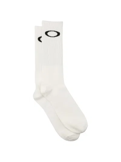 Oakley Ellipse Crew Cotton Socks In White