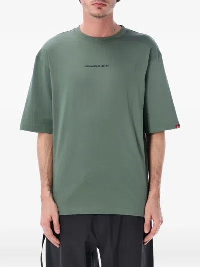 Oakley Ellipse Logo-print T-shirt In Green
