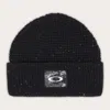 Oakley Ellipse Patch Waffle Beanie In Black