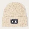Oakley Ellipse Patch Waffle Beanie In Gray