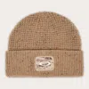 Shop Oakley Ellipse Patch Waffle Beanie In Humus
