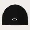 Oakley Ellipse Ribbed Beanie In Black