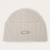 Oakley Ellipse Ribbed Beanie In Gray