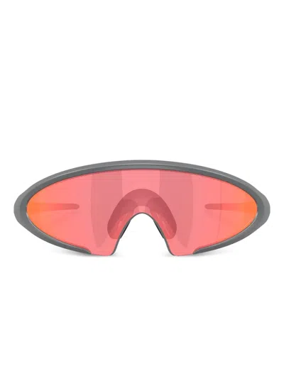 Oakley Ellipse Shield-frame Sunglasses In Gray